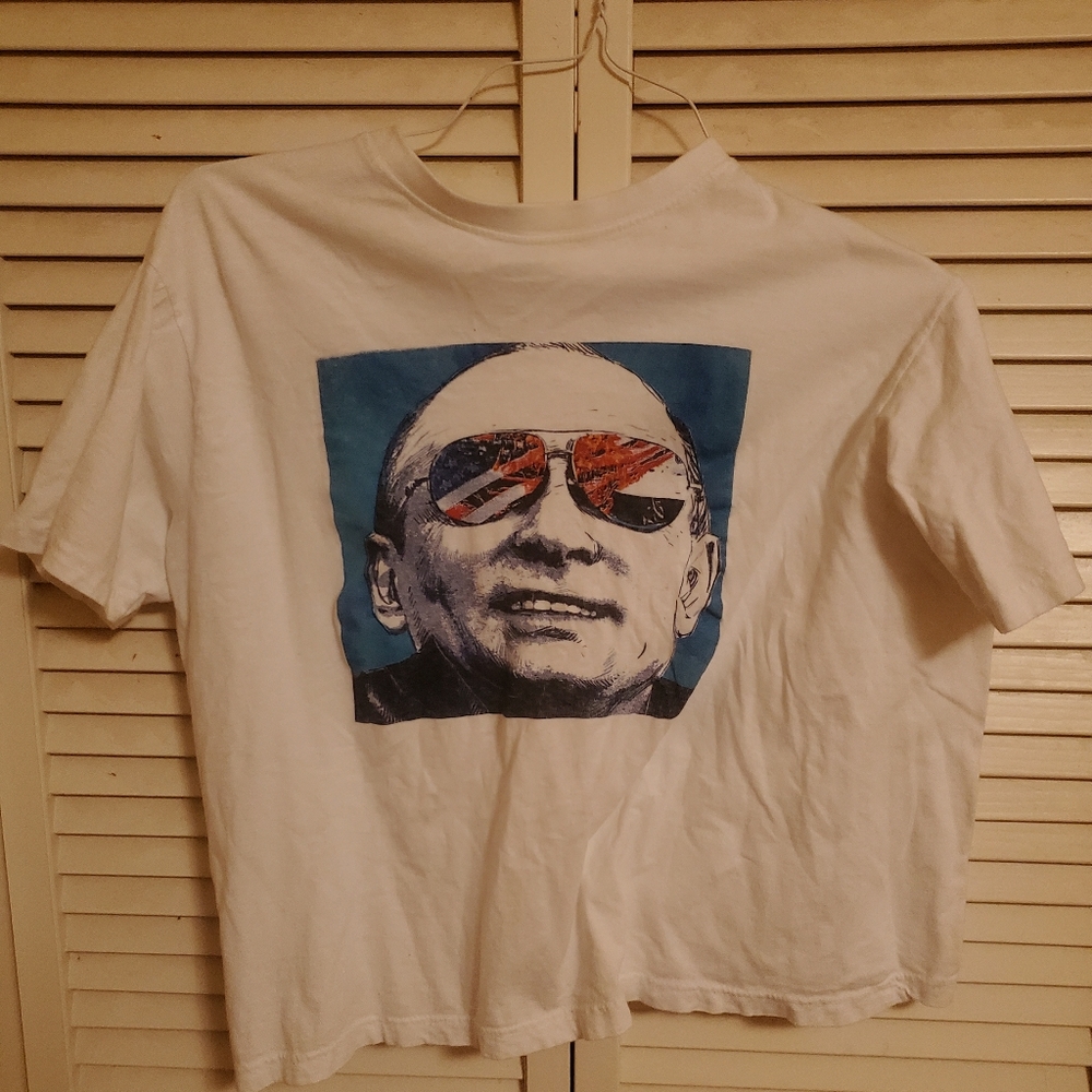 White Putin Graphic Shirt, S